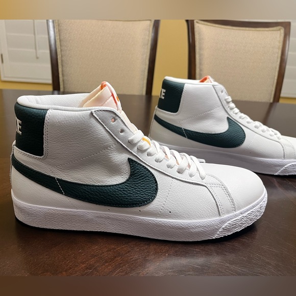 New Nike Blazer Mid ISO SB White Green Sneaker Shoes Size US 11 - Picture 4 of 14